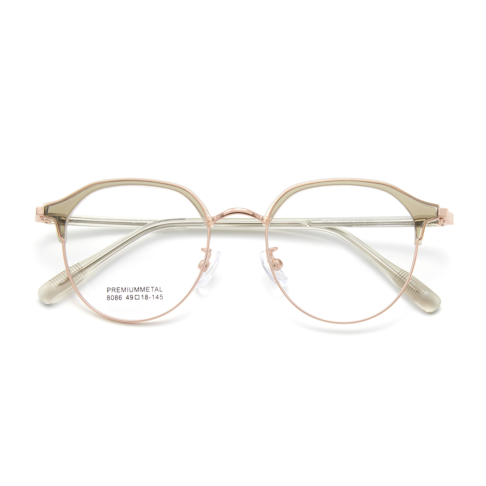 8086 Daily Reading Oval Frame Alloy Briller
