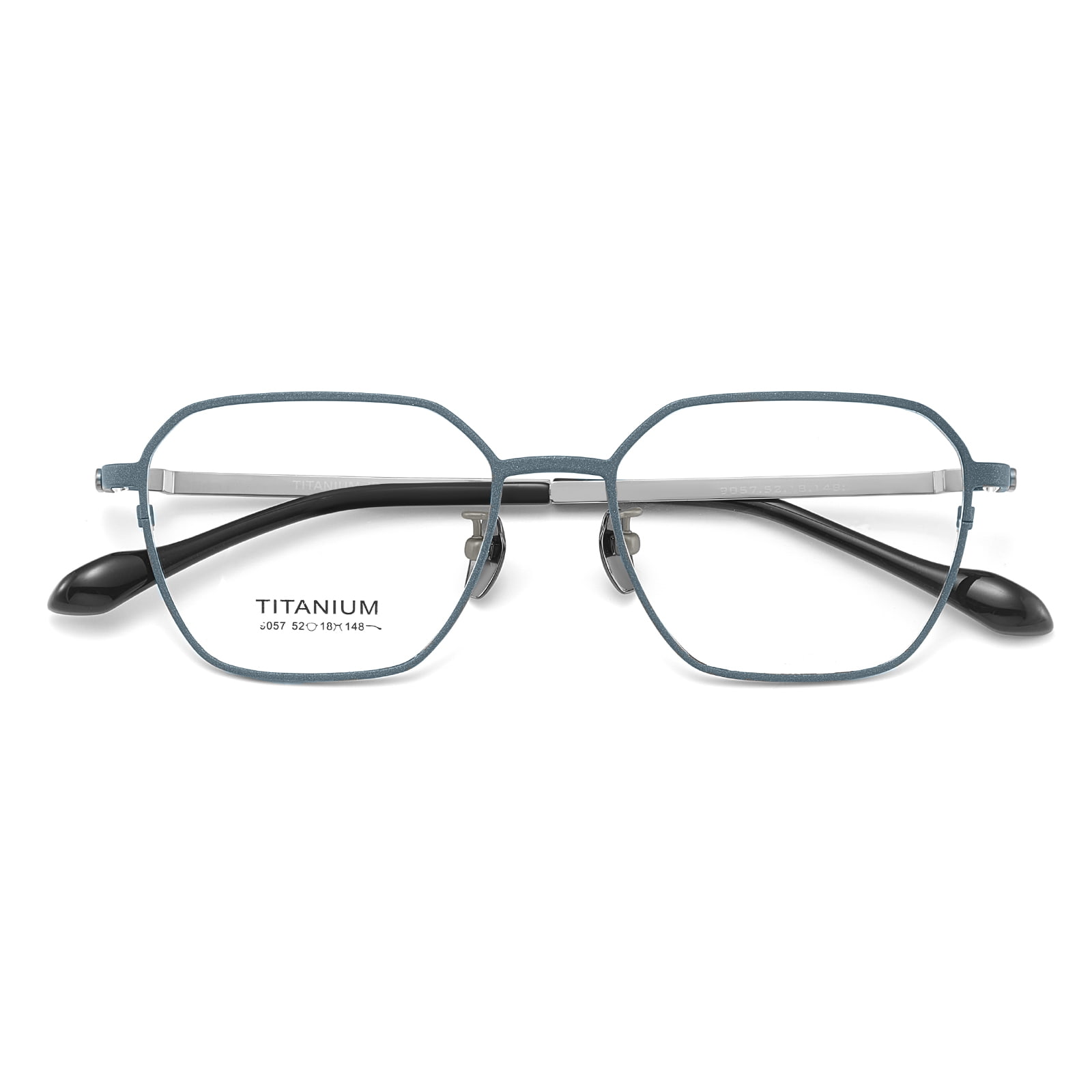 9057 Hexagonal Cut Personalized Pure Titanium Glass