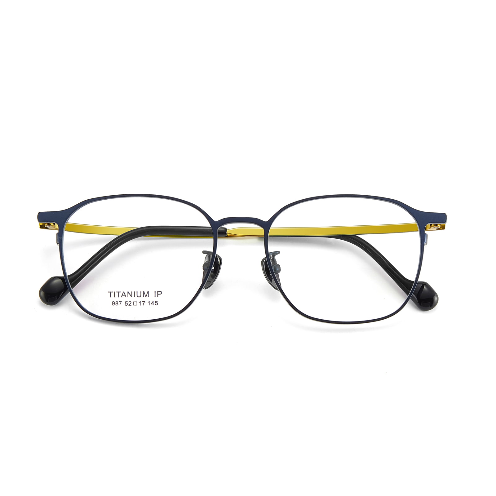 987 Simple Gradient Color Temples Pure Titanium Glass