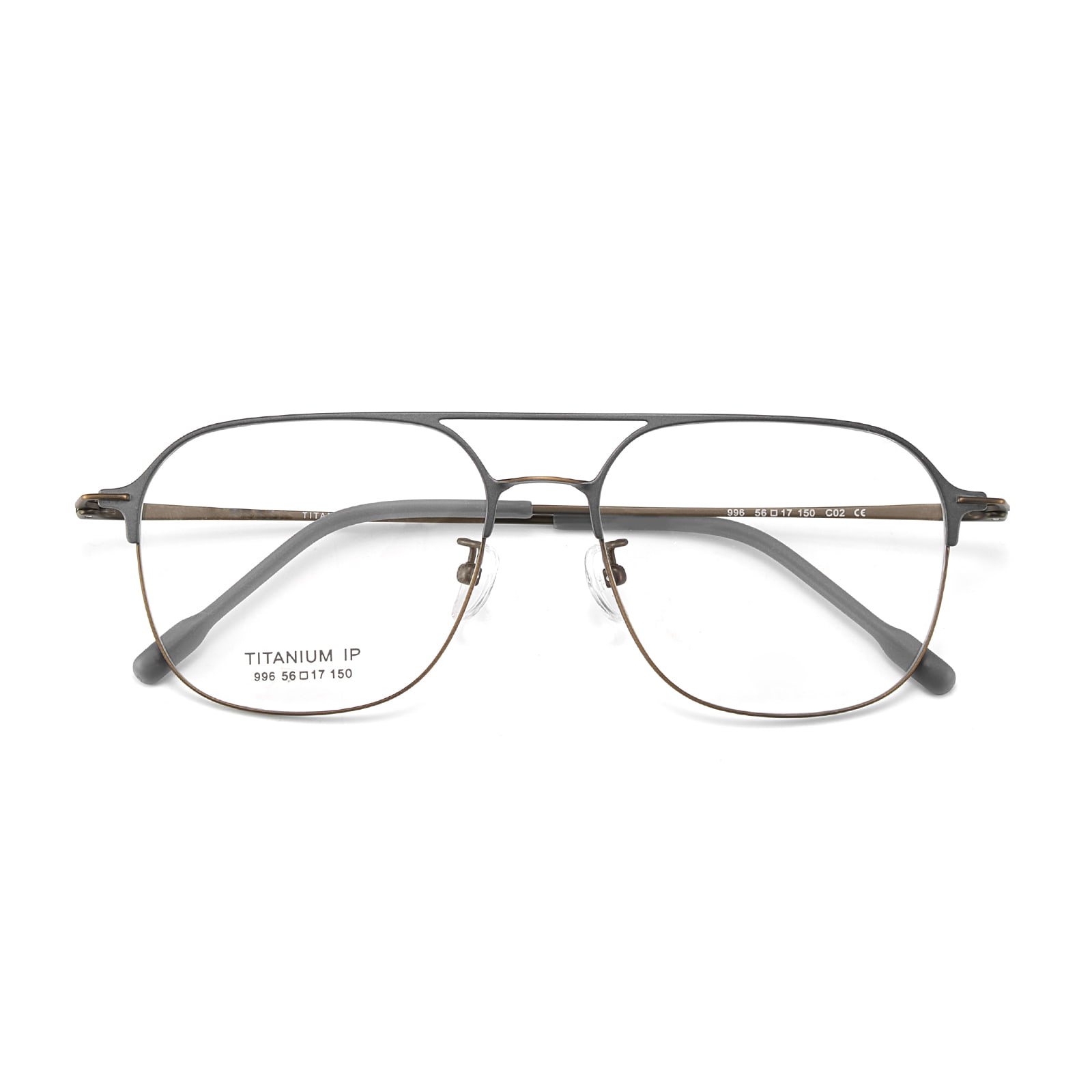 996 Double Beam One-Piece Pure Titanium briller