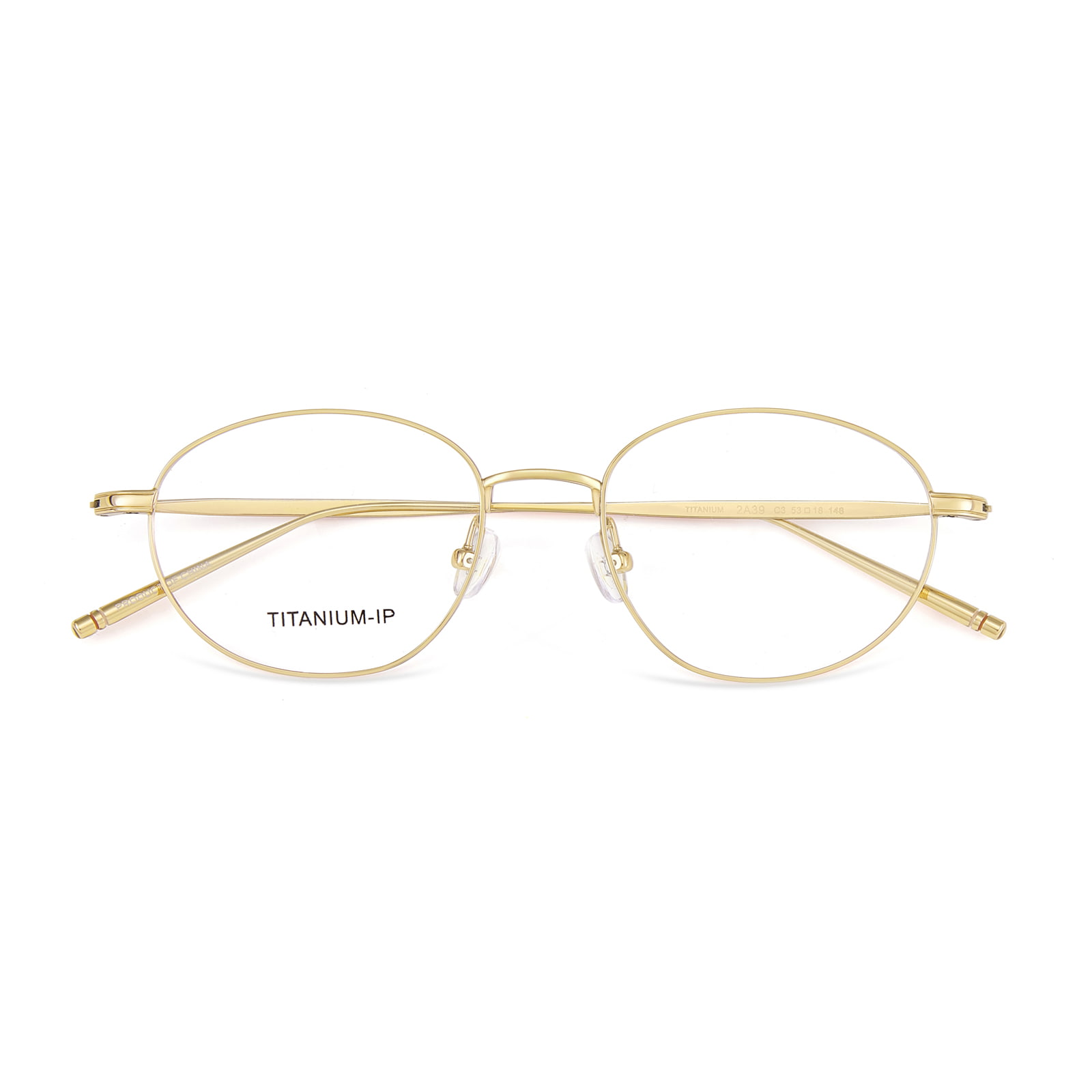 2A39 Justerbare neseputer med smal ramme Pure Titanium-briller