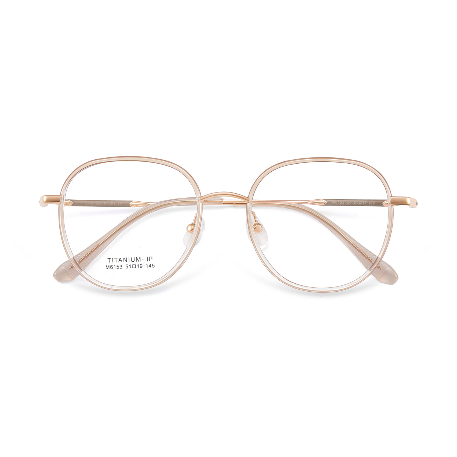 M6153 Rund Frame Titanium Ben Metalldetaljer Beta Titanium Glass