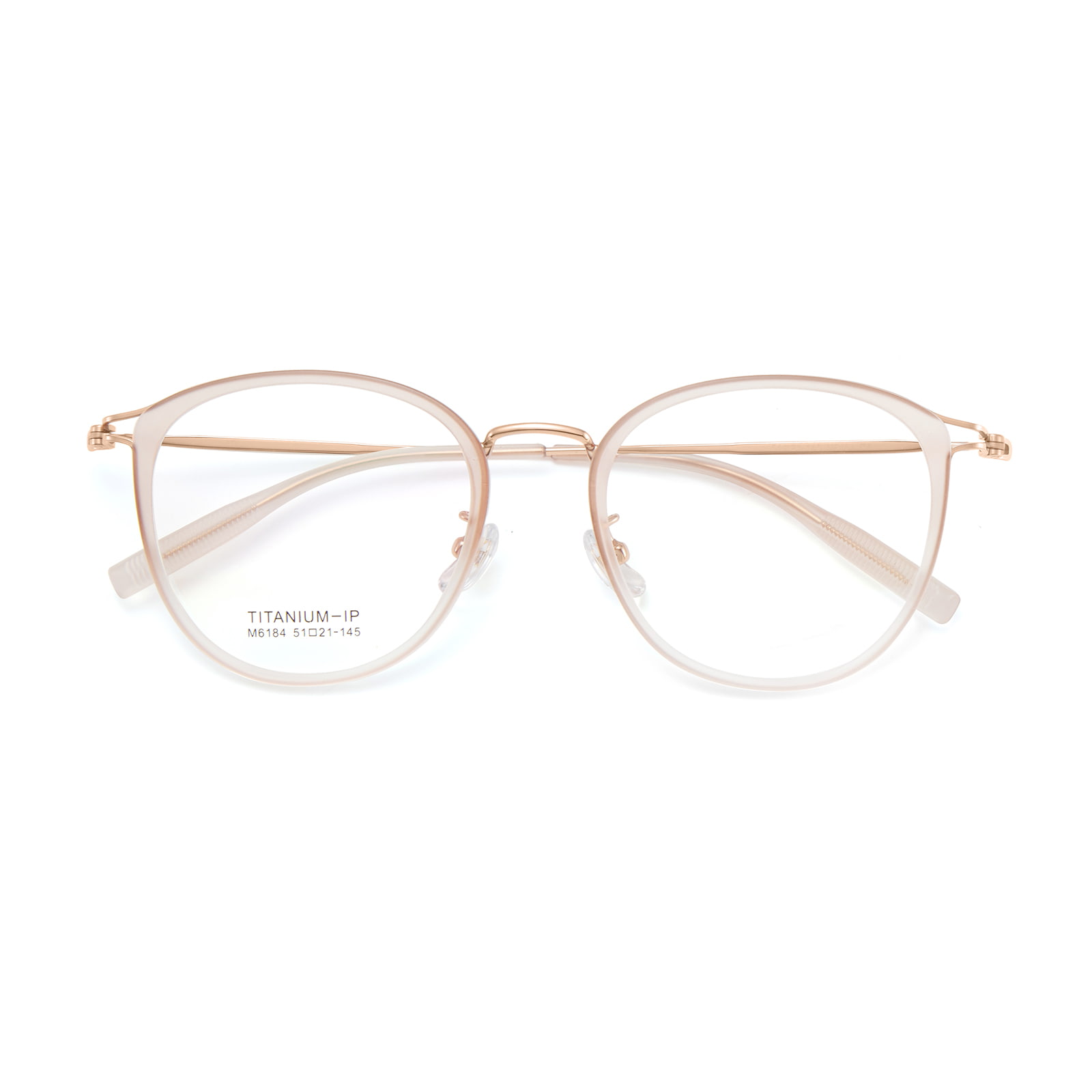 M6184 kunstnerisk gulllim hule β titanbrille