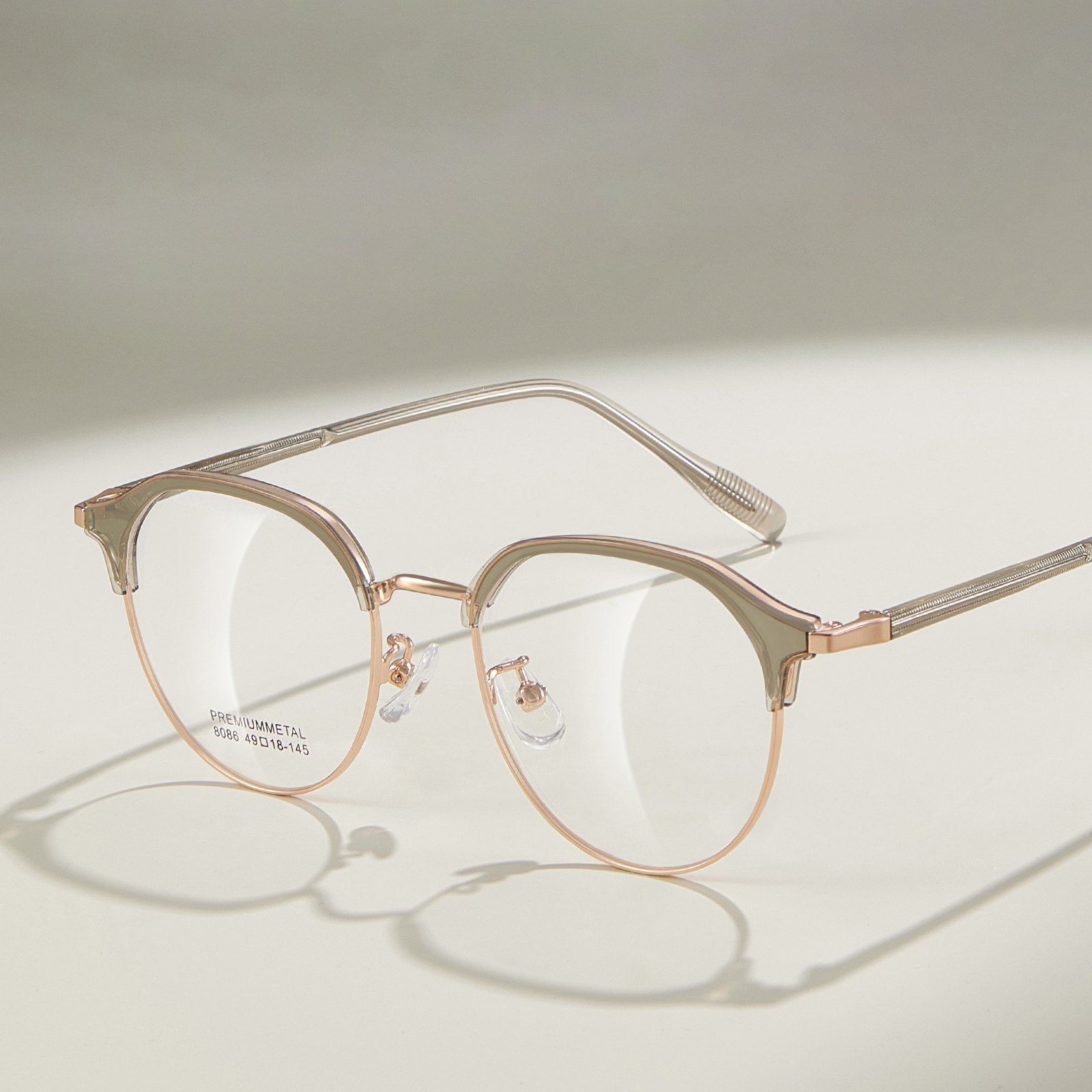 8086 Daily Reading Oval Frame Alloy Briller