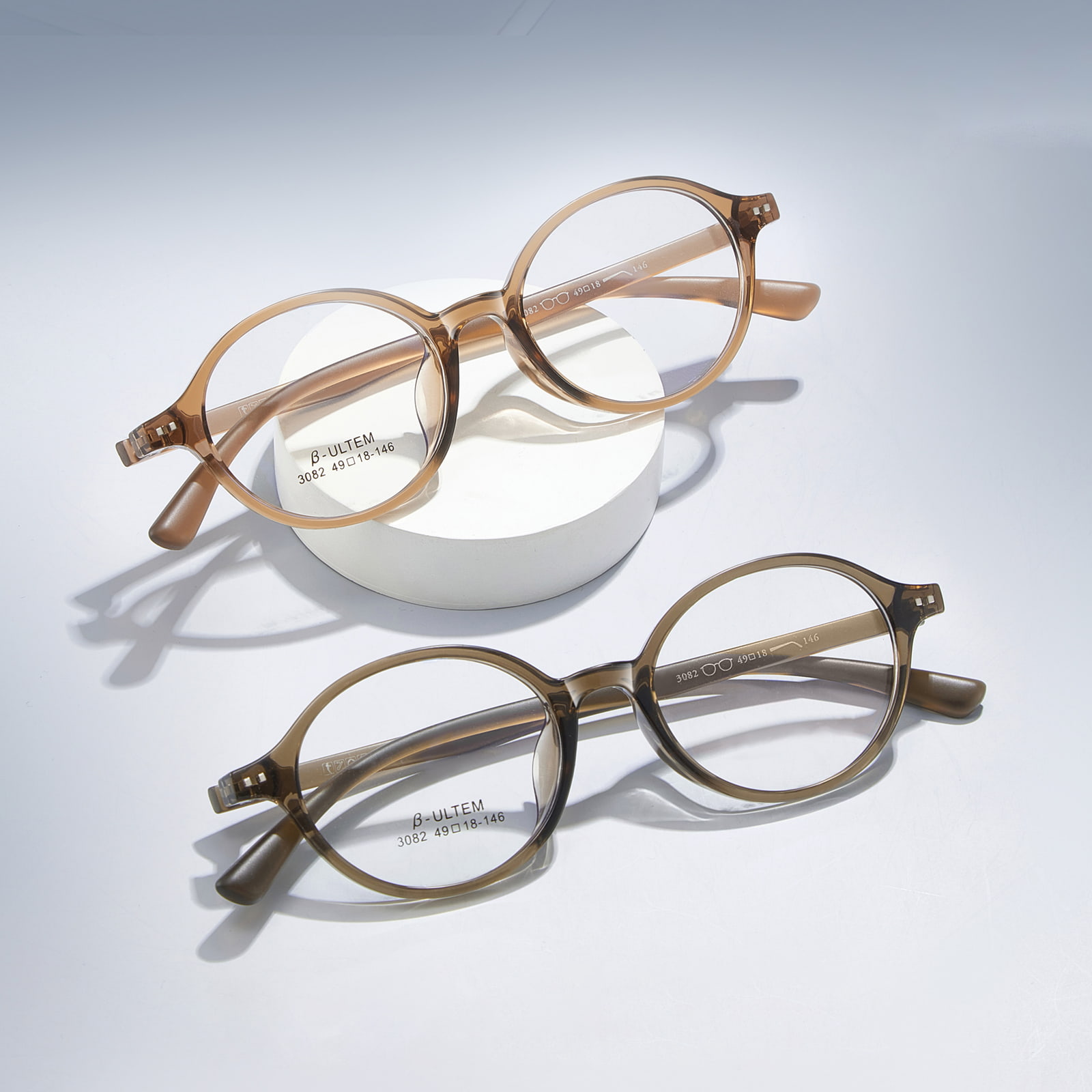 3082 Oval innfatning Stressfrie TR90-briller