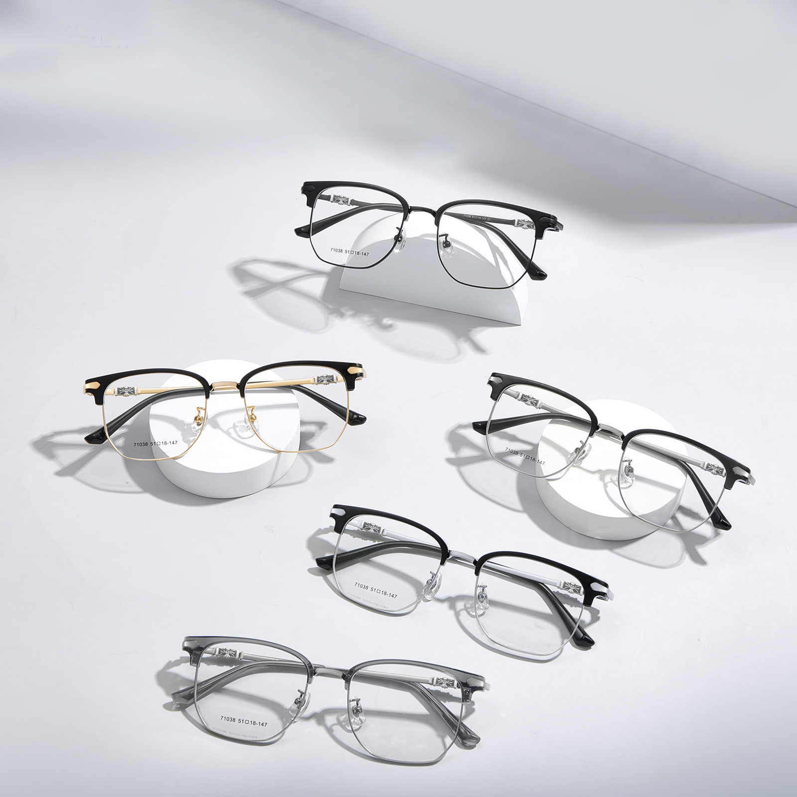 71038 Casual Anti-Eye Fatigue Alloy briller