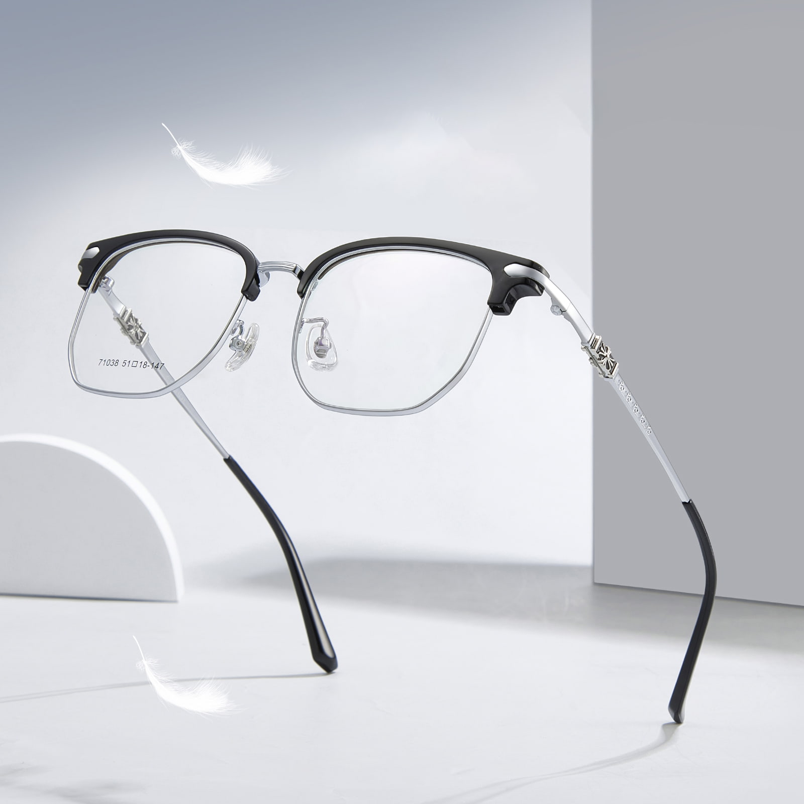 71038 Casual Anti-Eye Fatigue Alloy briller