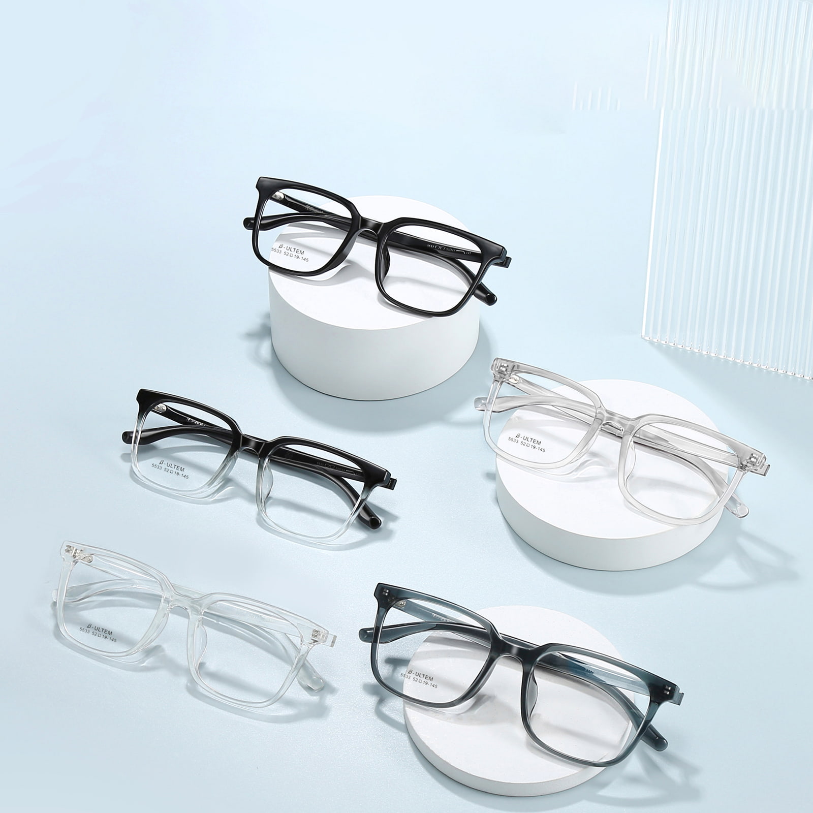 5533 Sports Square Frame Anti-Collision TR90 briller