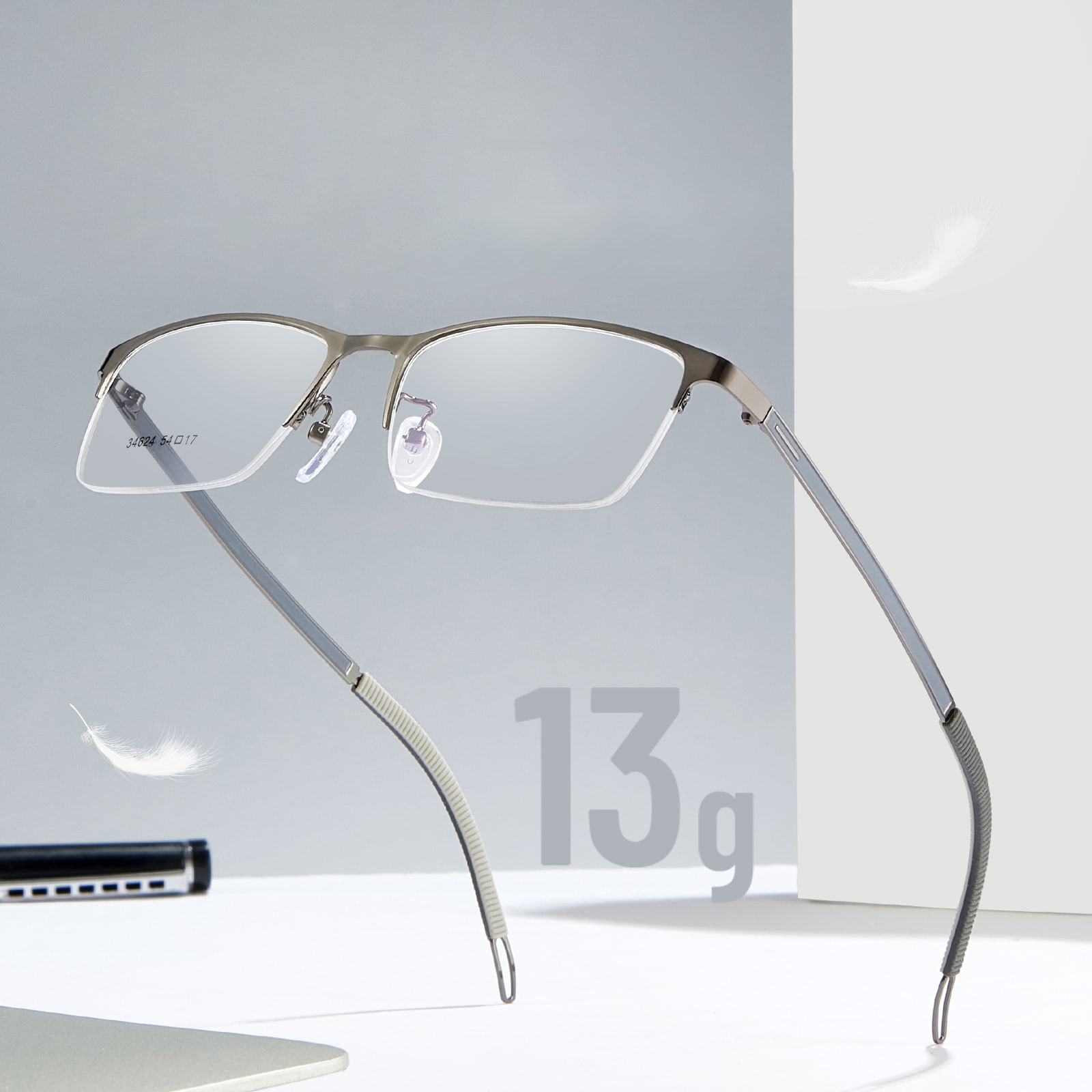 34624 Nordic Reading Auxiliary Alloy Glass
