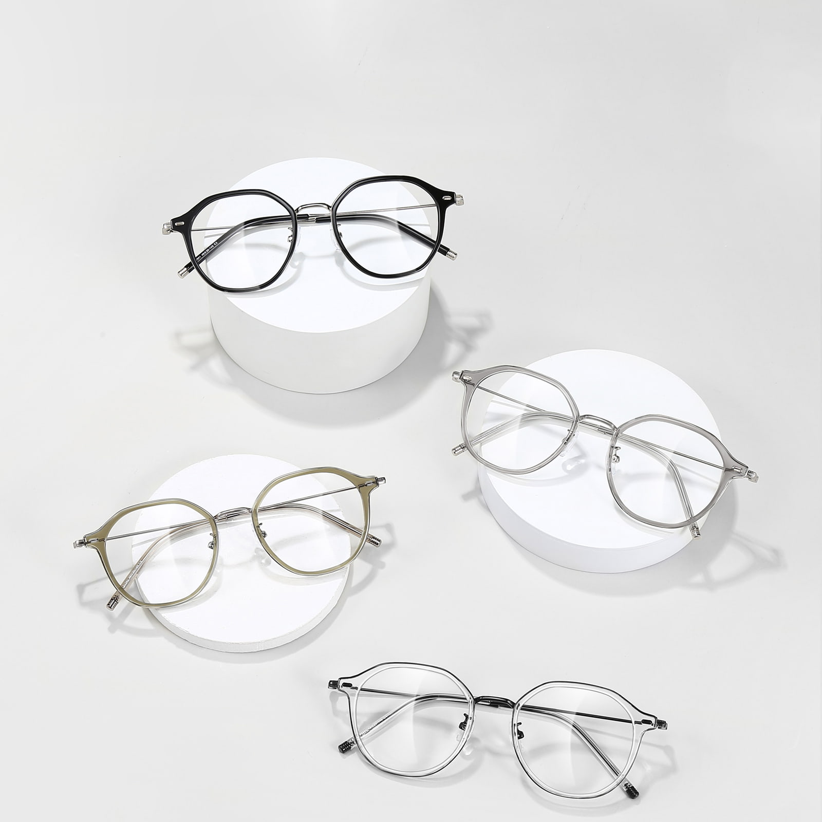 01341 Fritt justerbare gulllimbriller Anti-Blue Light Briller