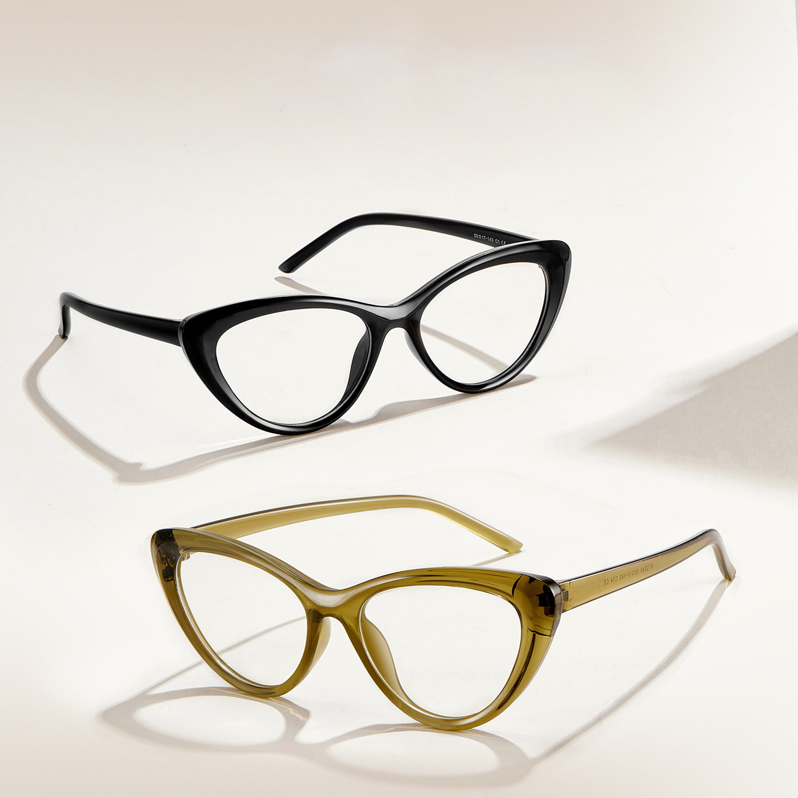 W72346 American Style Anti-Stress Tykke Linjer Anti-Blue Light Briller