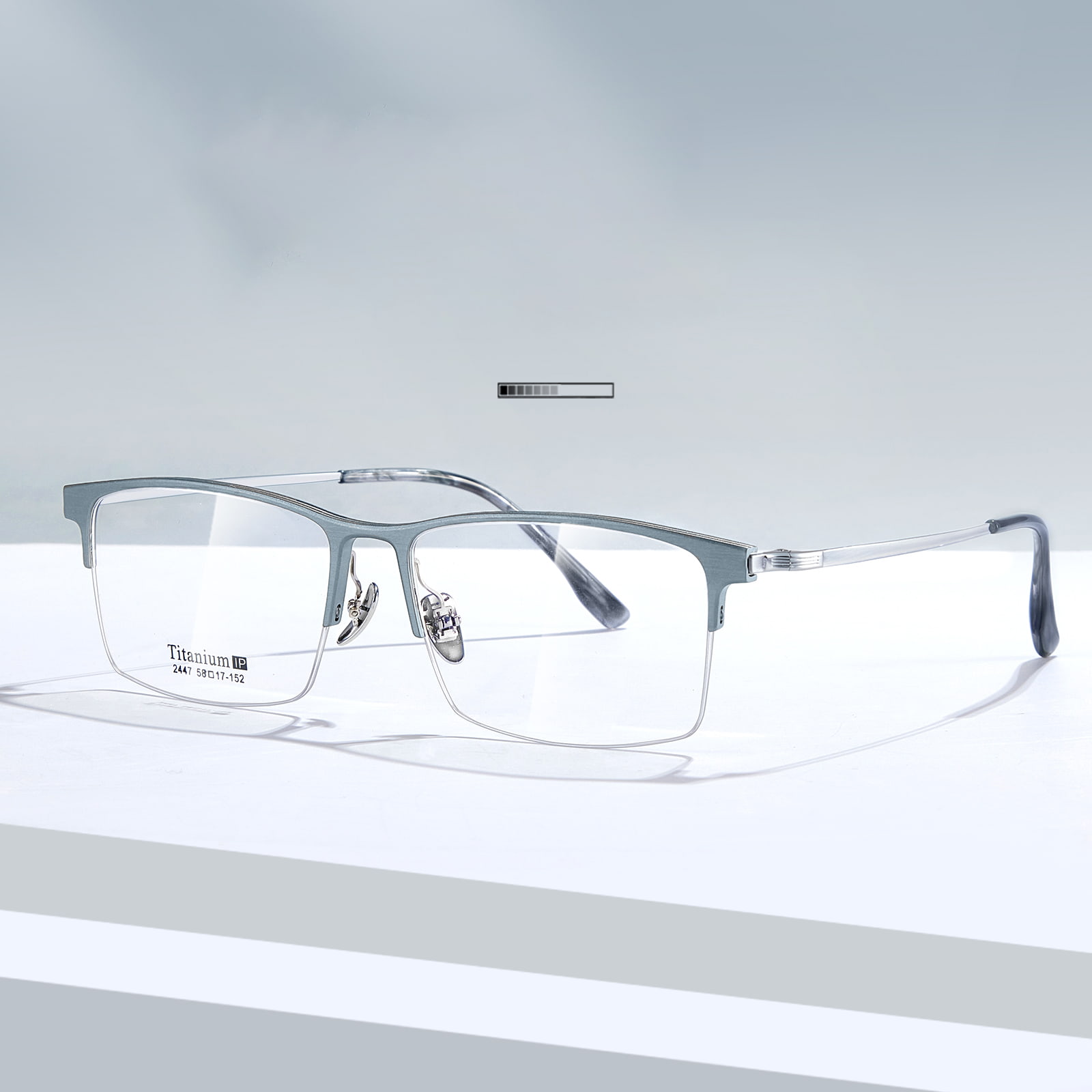 2447 Computer Office Large Halv Frame Aluminium Magnesium Glass