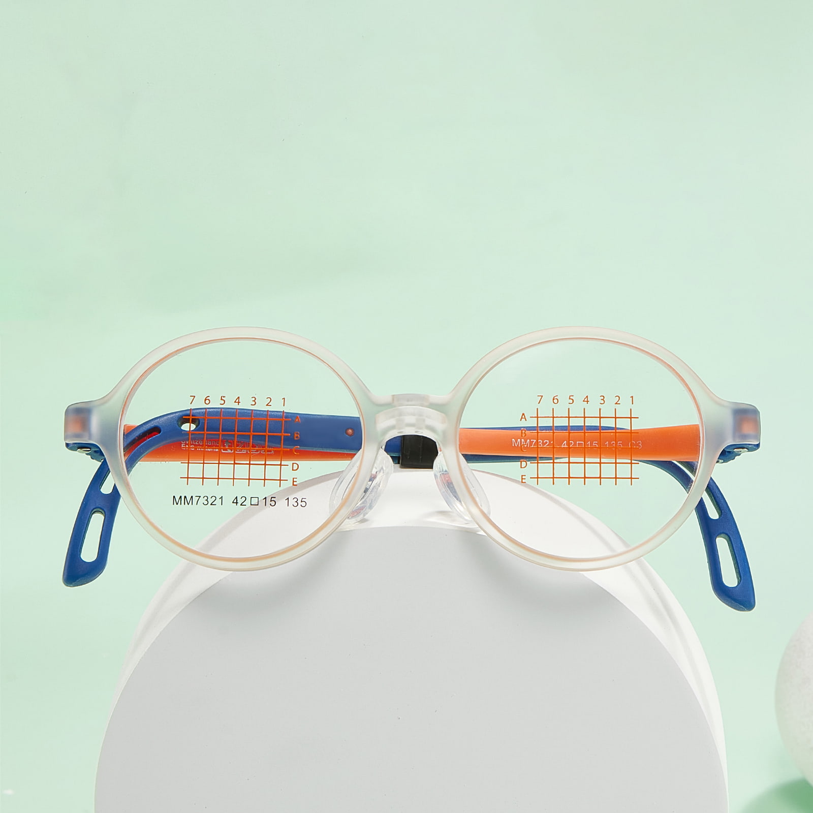 MM7321 Anti-Bending Justerbare Temple EMS-briller