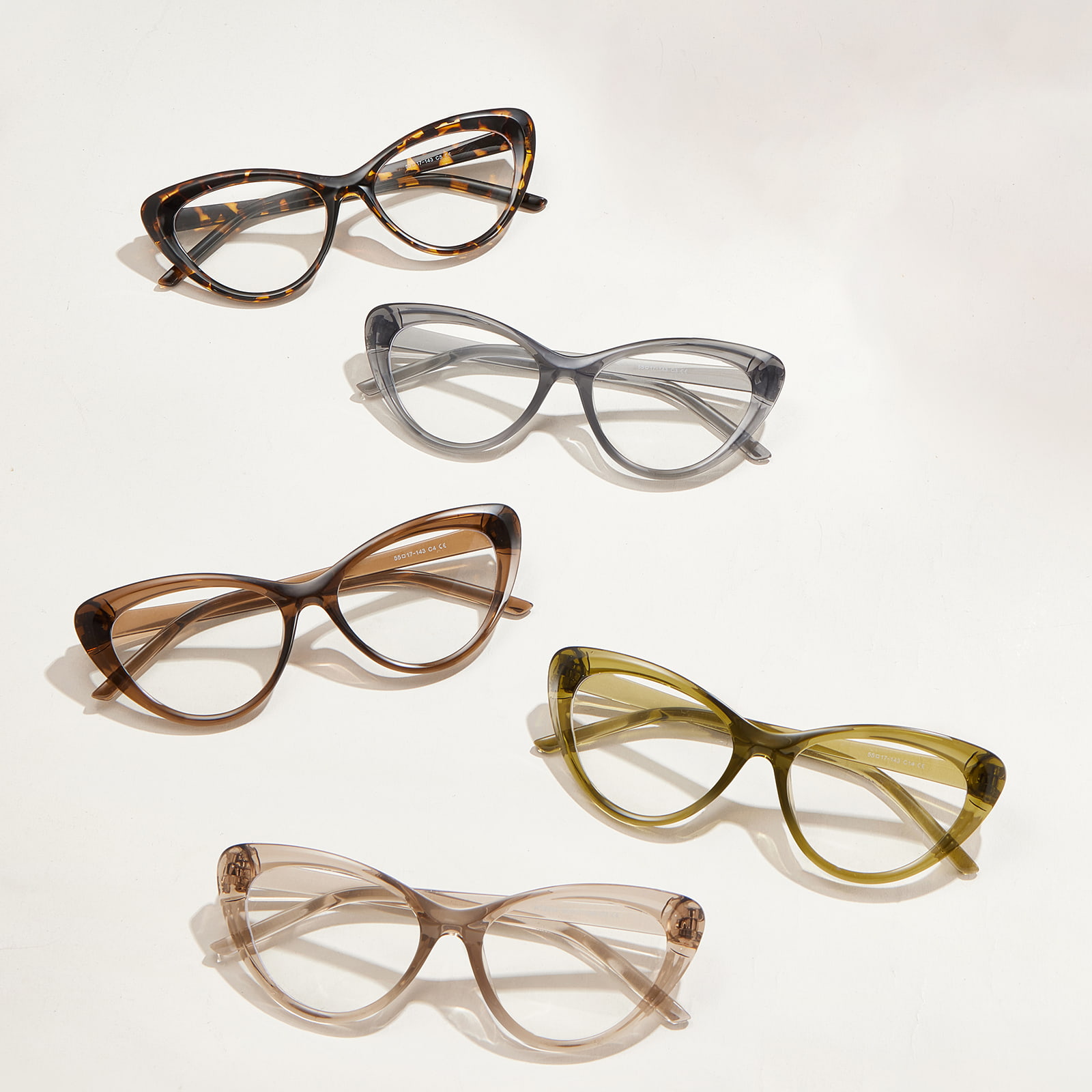 W72346 American Style Anti-Stress Tykke Linjer Anti-Blue Light Briller