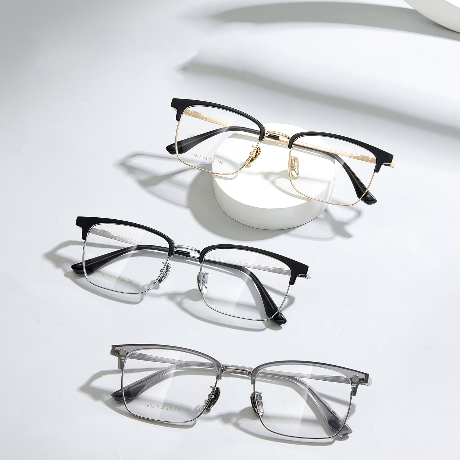 1803 Driving Myopia Solbriller Sterkt 3-i-1 magnetsett